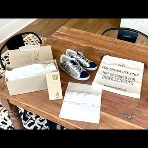 Golden Goose superstar glitter sneakers 37